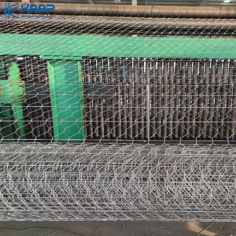 Hxagonal woven wire mesh roll
