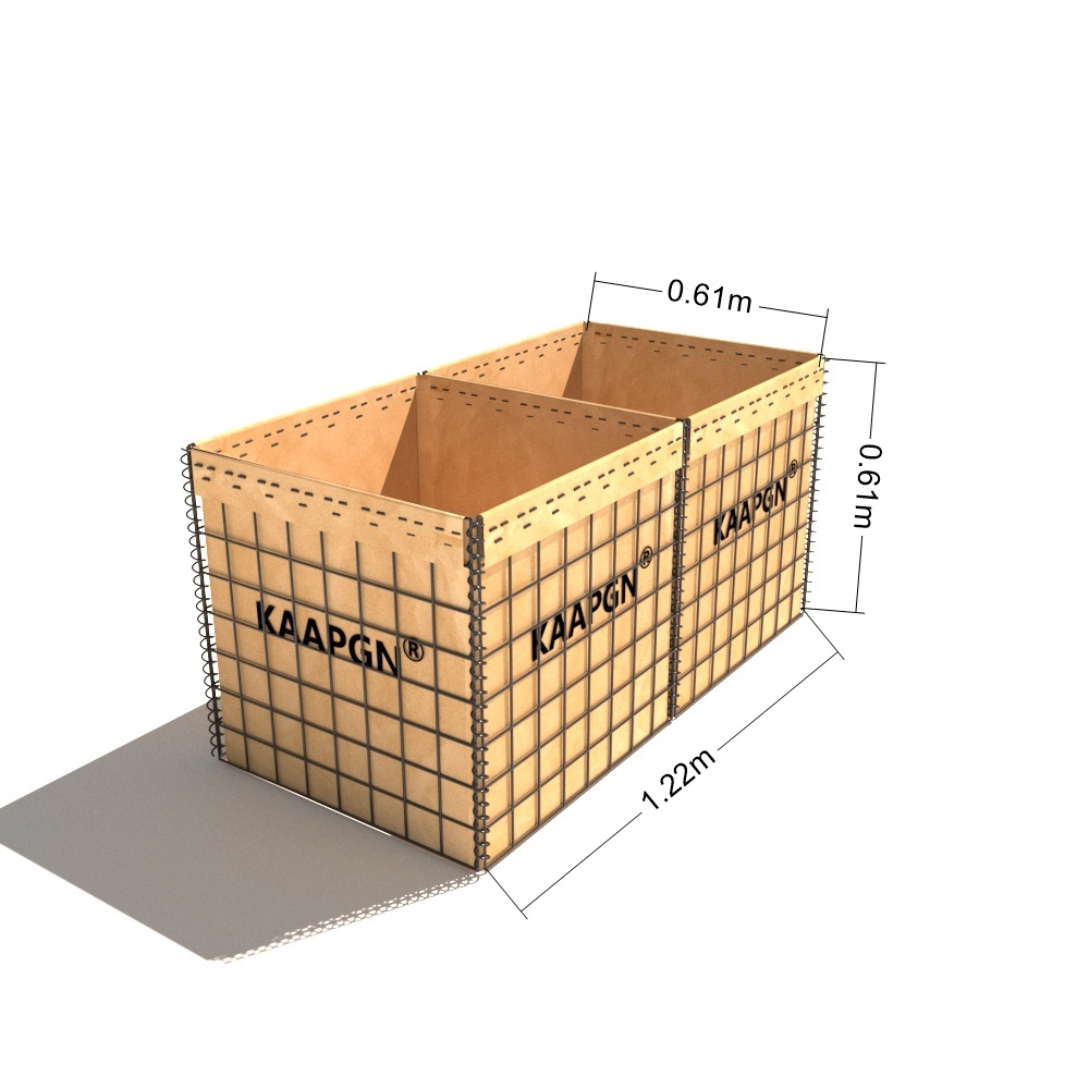 Professional Manufacturer Defensive Barrier beige & green color explosion proof defensive wall